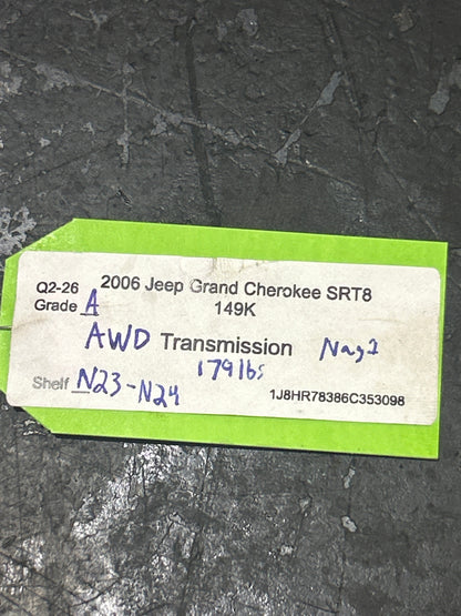 2006-2010 Jeep Grand Cherokee SRT8 Transmission OEM 6.1L Hemi 149k Miles AWD