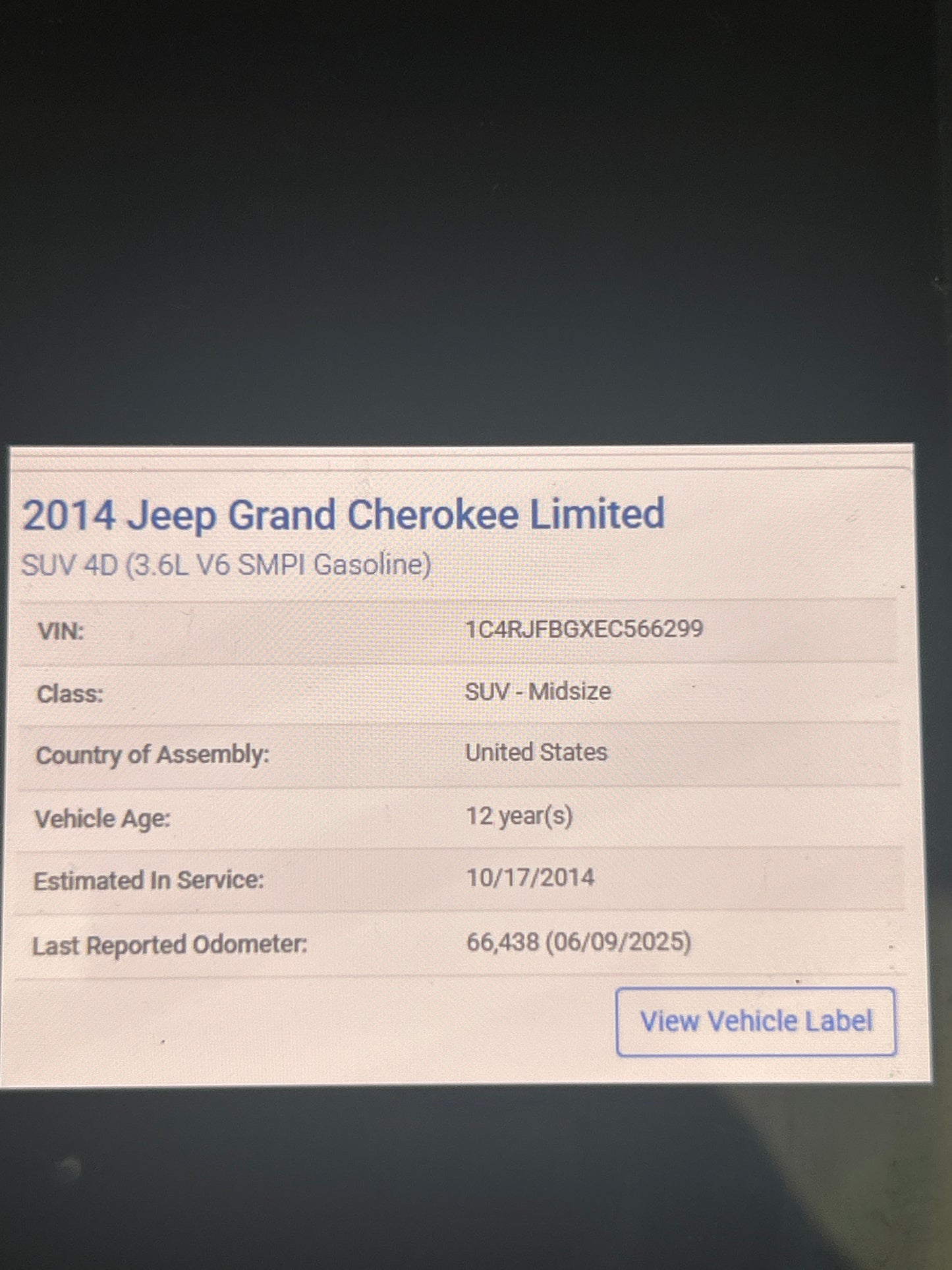2015 2016 Jeep Grand Cherokee OEM VP2 5" Touch Screen AM FM SAT Radio Receiver