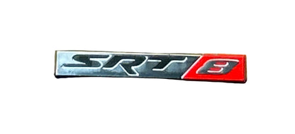 Grand Cherokee Challenger Charger SRT8 Emblem Red Chrome Badge SRT-8 Logo