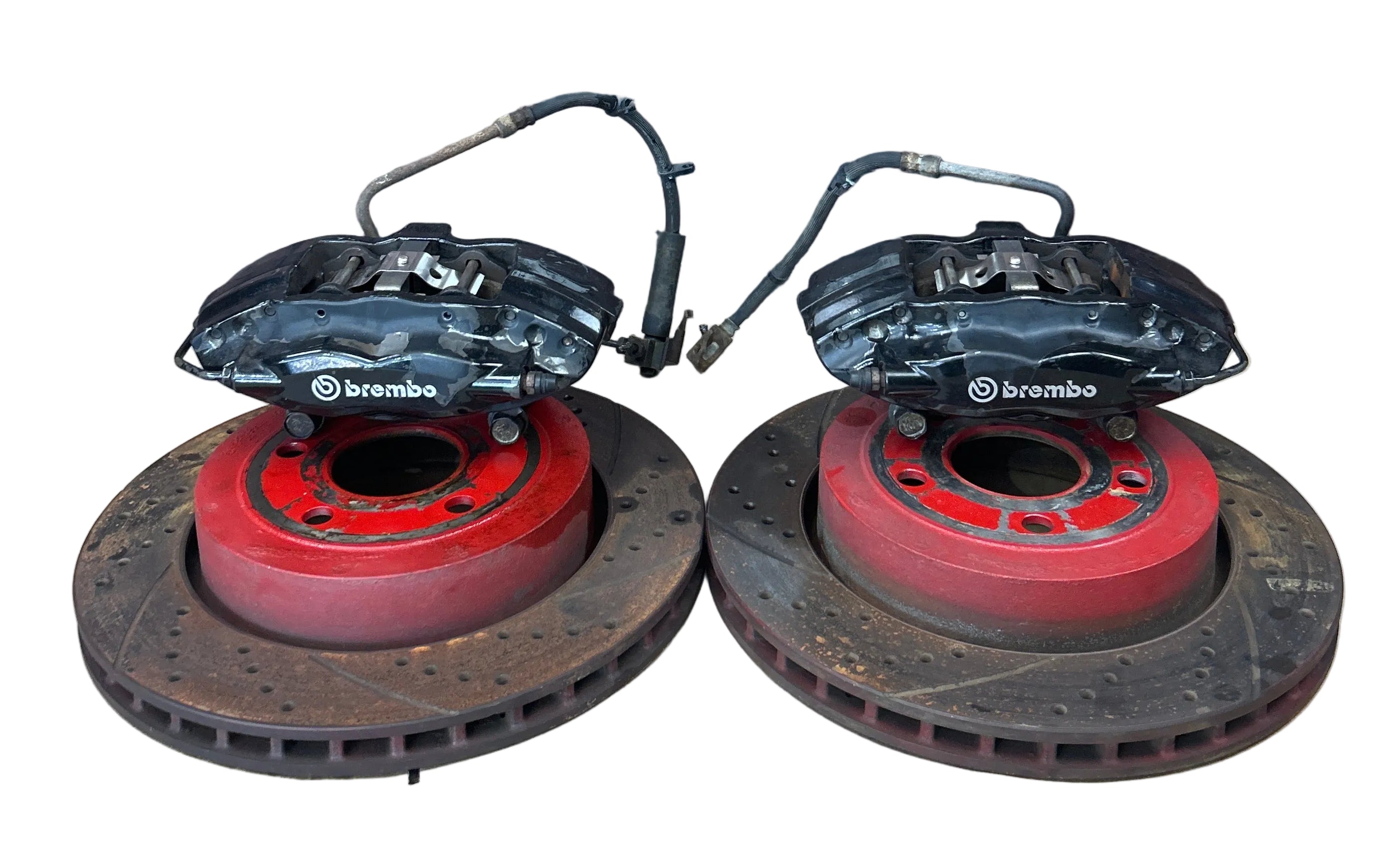 06-10 JEEP GRAND CHEROKEE SRT8 6.1L REAR BREMBO BRAKE CALIPER ROTORS SET