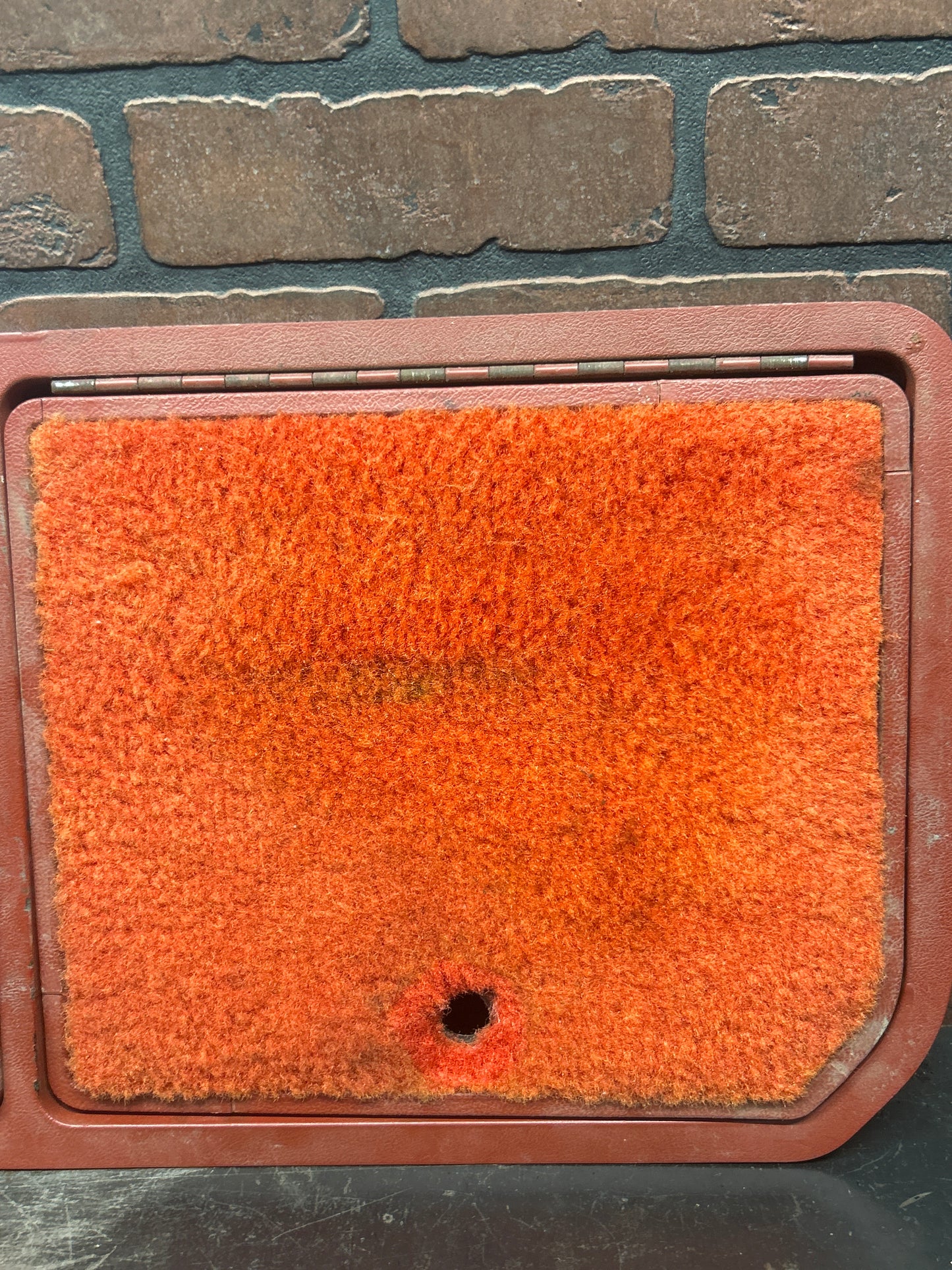 1970-1979 Corvette C3 Rear Compartment Unit Red Carpet Pile 3 Door storage OEM