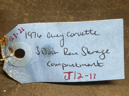 1970-1979 Corvette C3 Rear Compartment Unit Red Carpet Pile 3 Door storage OEM