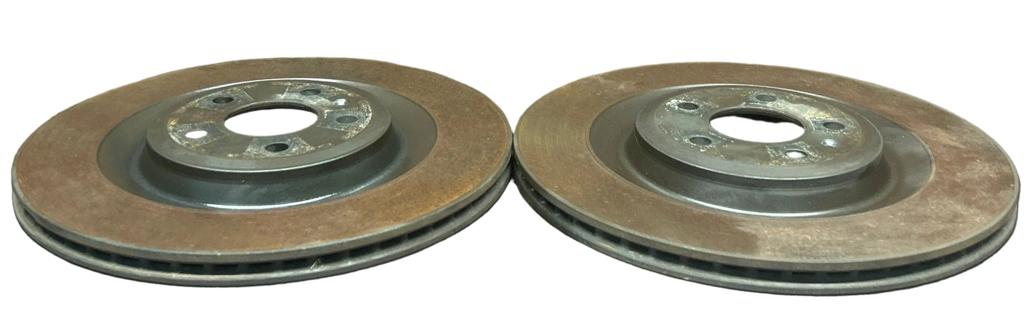 11-14 Audi A8 A8L D4 Rear Left and Rear Right Side Disc Brake Rotor Set OEM