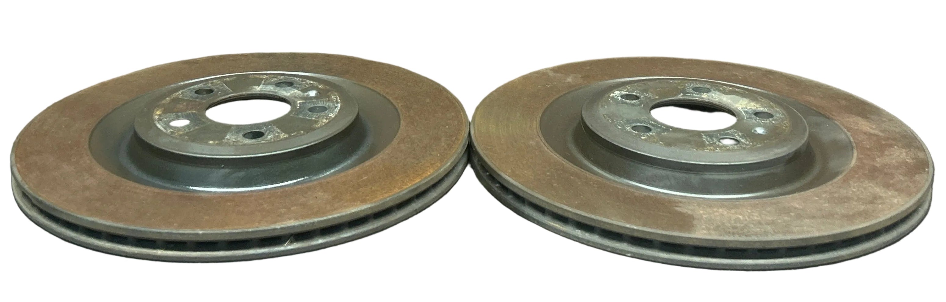 11-14 Audi A8 A8L D4 Rear Left and Rear Right Side Disc Brake Rotor Set OEM