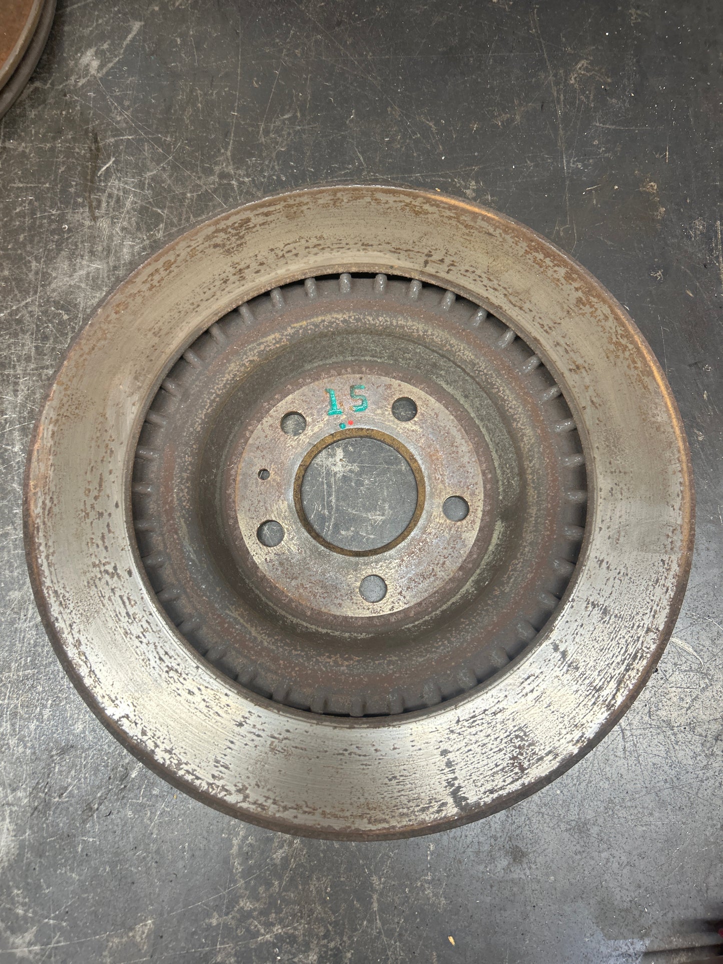 11-14 Audi A8 A8L D4 Rear Left and Rear Right Side Disc Brake Rotor Set OEM