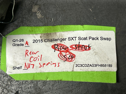 15-23 Dodge Charger Challenger SXT SCAT PACK OEM Rear Coil Springs 68083469AC