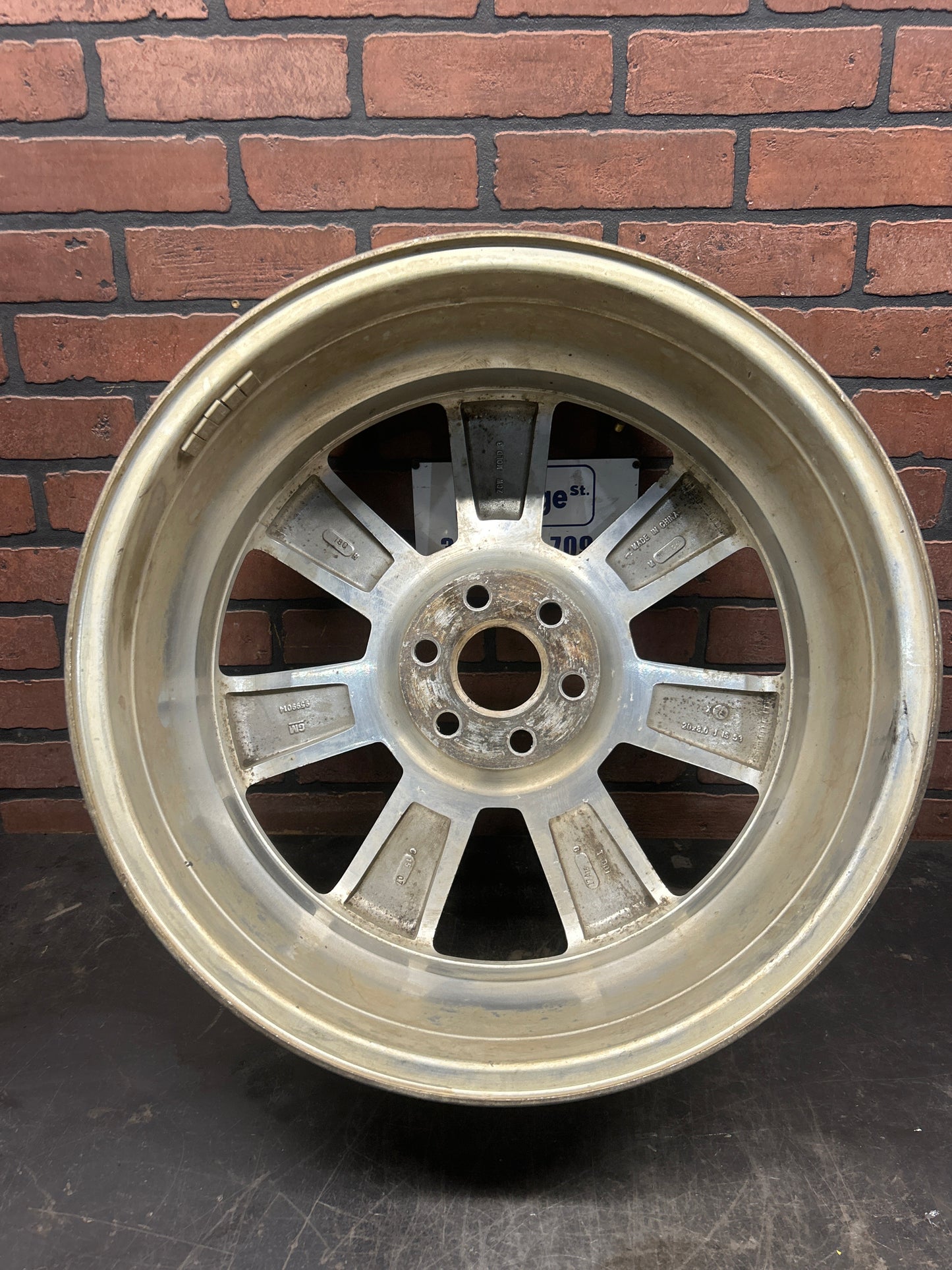 13-16 Cadillac SRX  Alloy Factory Wheel 7 I-Spoke Polished 20x8 Alloy Factory