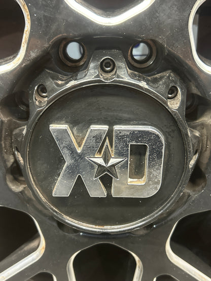XD Series 20" Wheel XD820 Satin Black Milled 20" x 9" 8x6.5 Lug From 22 Ram 2500