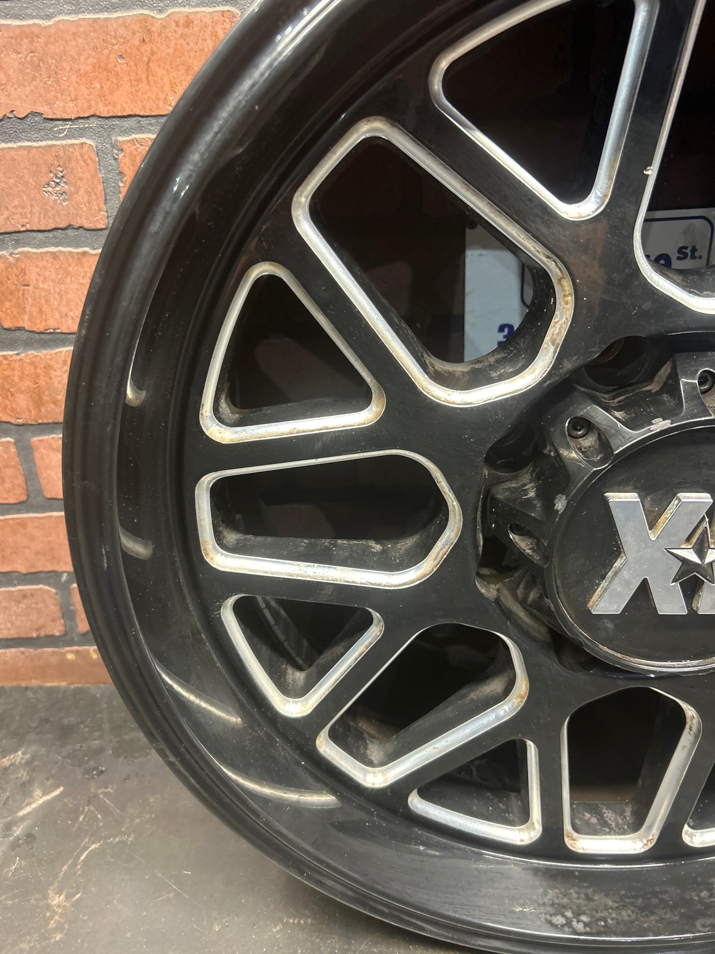 XD Series 20" Wheel XD820 Satin Black Milled 20" x 9" 8x6.5 Lug From 22 Ram 2500