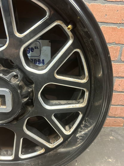 XD Series 20" Wheel XD820 Satin Black Milled 20" x 9" 8x6.5 Lug From 22 Ram 2500
