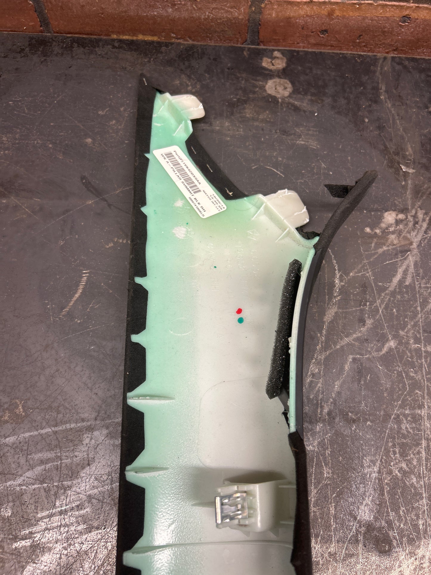 2014-2015 JEEP GRAND CHEROKEE SRT 6.4L SUEDE Driver & Passenger A PILLAR SET OEM