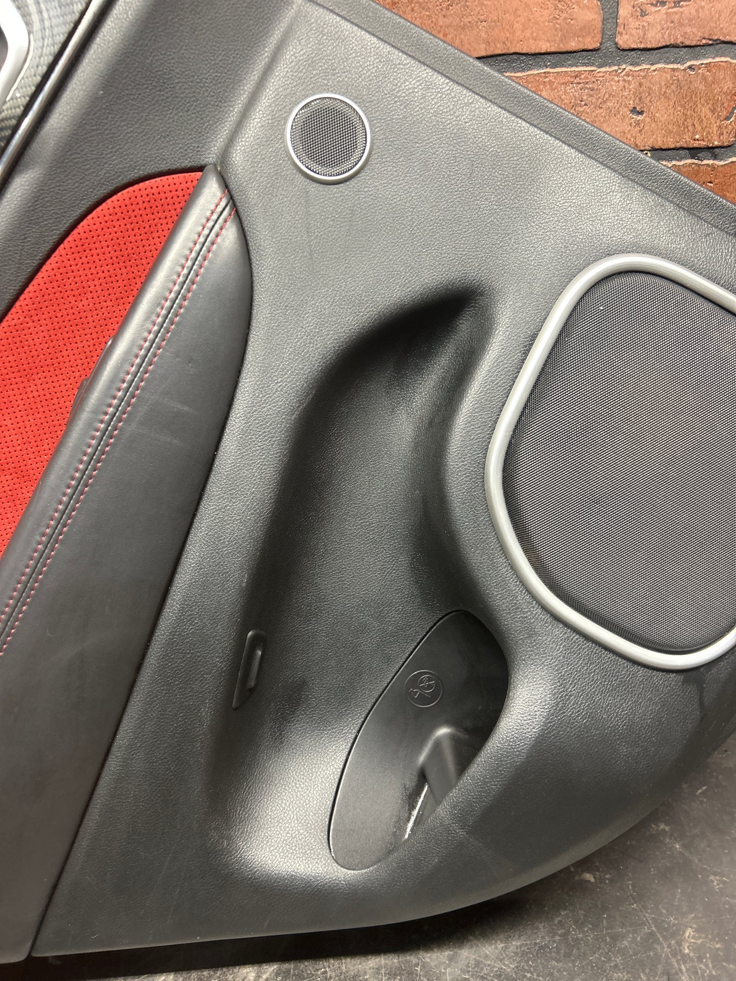 14-21 JEEP GRAND CHEROKEE SRT REAR LEFT RADAR RED DOOR COVER PANEL OEM SRT