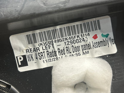 14-21 JEEP GRAND CHEROKEE SRT REAR LEFT RADAR RED DOOR COVER PANEL OEM SRT