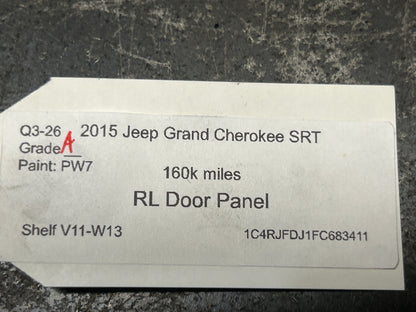 14-21 JEEP GRAND CHEROKEE SRT REAR LEFT RADAR RED DOOR COVER PANEL OEM SRT