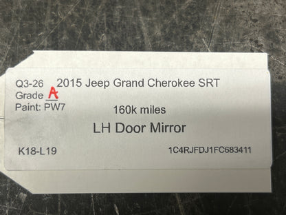 12-22 JEEP GRAND CHEROKEE SRT LEFT DRIVER HEATED BLIND SPOT VIEW MIRROR OEM