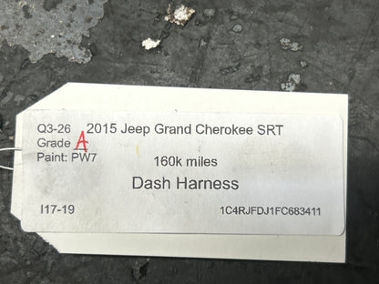 2015 Jeep Grand Cherokee SRT Dash Wiring Harness Instrument Panel OEM