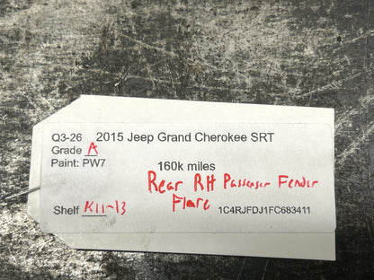 2014-2021 GRAND CHEROKEE SRT/TRACKHAWK WK2 REAR RIGHT HAND DOOR FLARE TRIM OEM