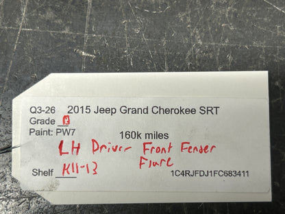 2014-2021 GRAND CHEROKEE SRT/TRACKHAWK WK2 FRONT LEFT DRIVER FENDER FLARE TRIM