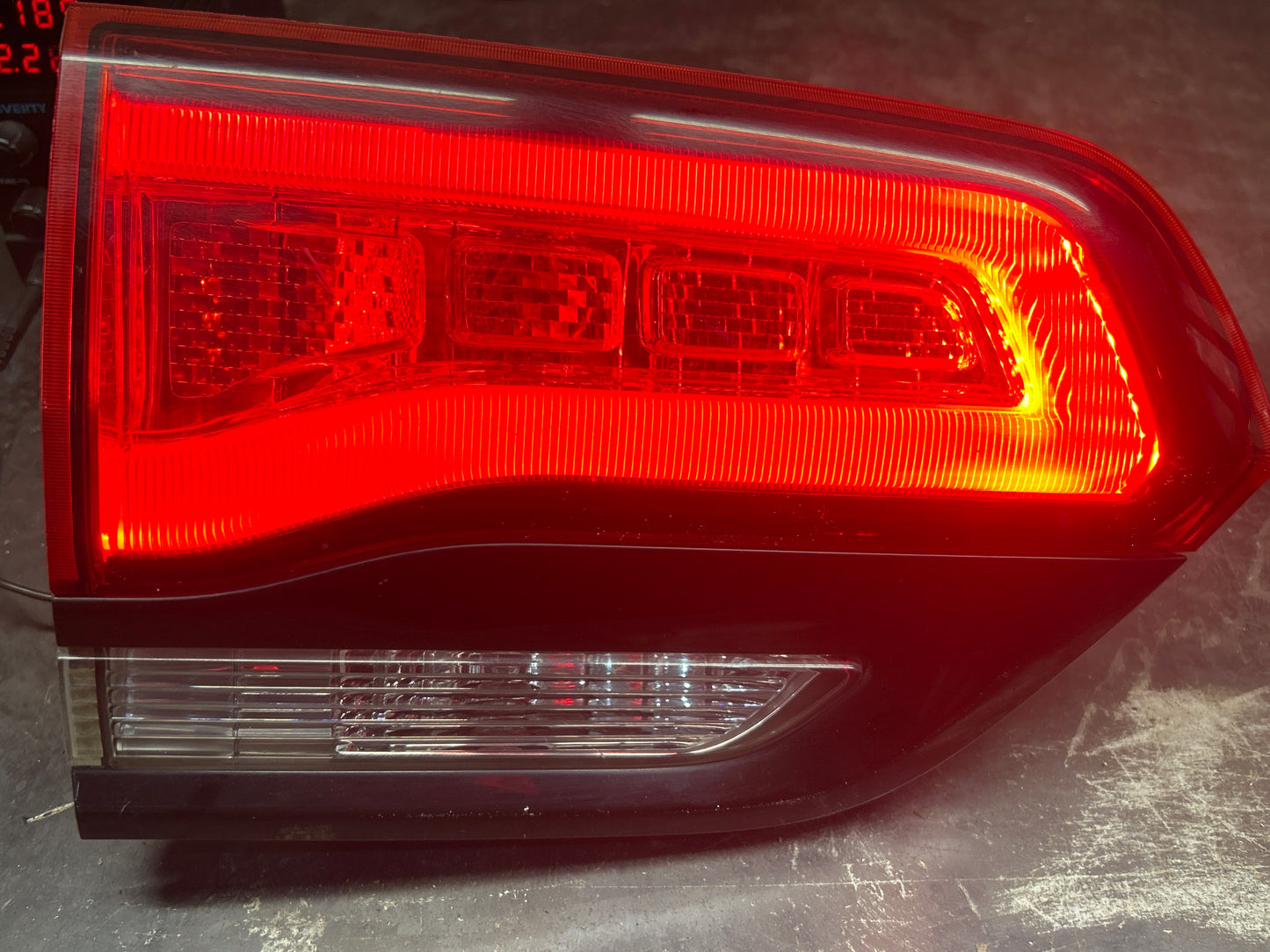 15-21 Jeep Grand Cherokee Black Left Inner Tail Light LED OEM 68142945AE