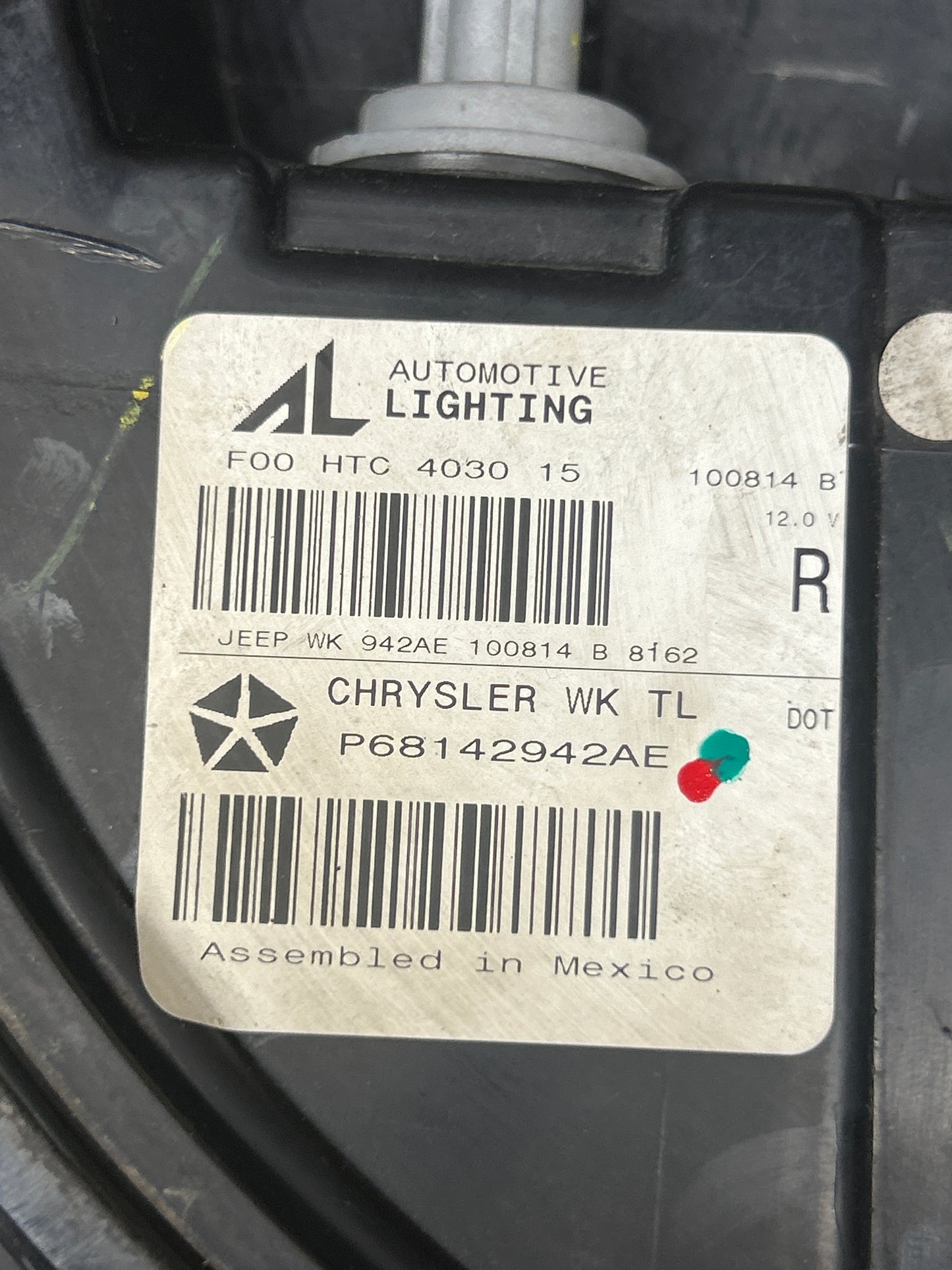 15-21 Jeep Grand Cherokee SRT Rear Right Tail Light  Assembly OEM 68142942AE