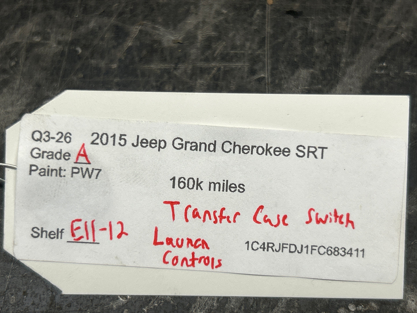 2015 GRAND CHEROKEE SRT TRANSFER CASE SWITCH 68245286AB GENUINE MOPAR OEM