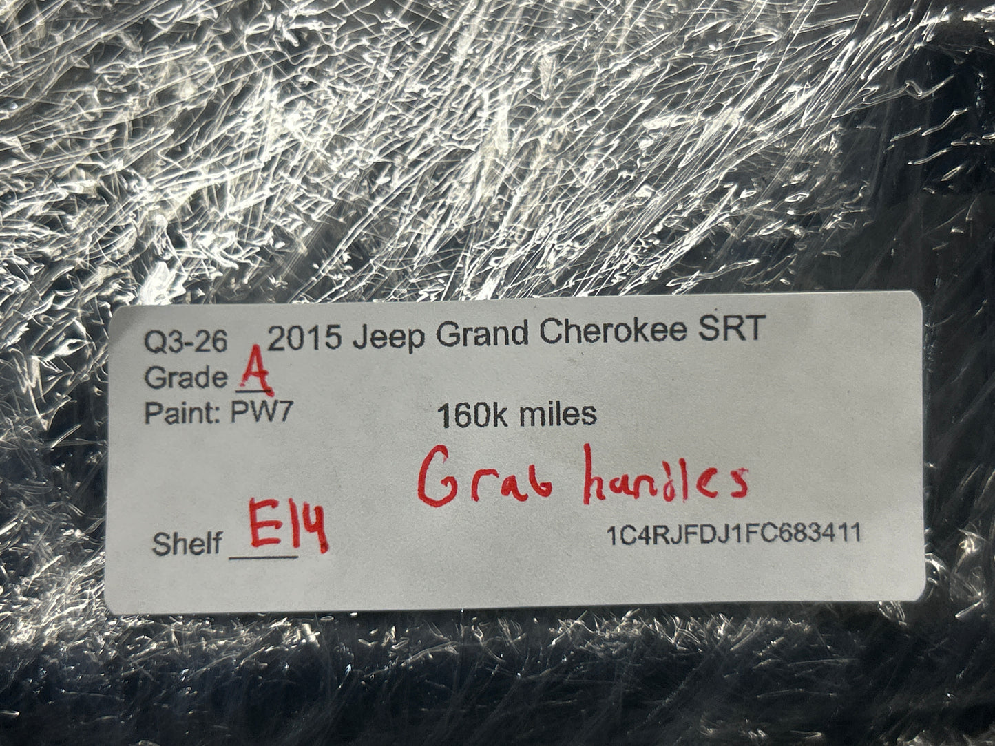 2011-2024 Grand Cherokee/Durango/Charger/300 OEM Front and Rear Grab Handles