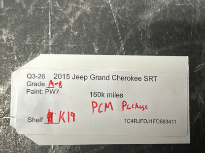 2015 Jeep Grand Cherokee SRT BCM ECU PCM Pedal Ignition Hub Receiver Package OEM