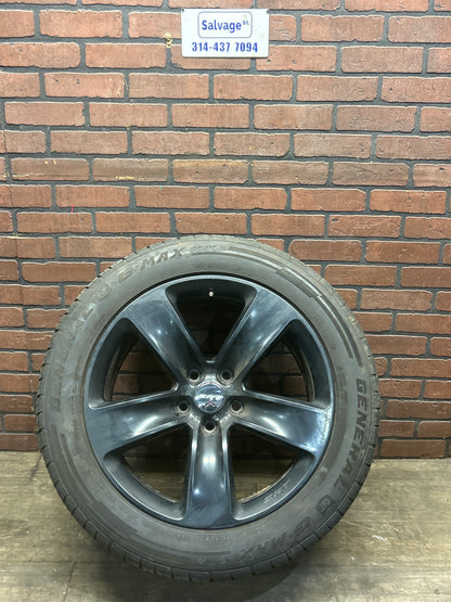 2011-2021 JEEP GRAND CHEROKEE SRT OEM BLACK WHEEL RIM/TIRE 20" 5 SPOKE 20X10