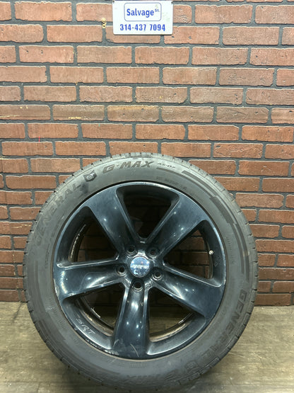 2011-2021 JEEP GRAND CHEROKEE SRT OEM BLACK WHEEL RIM/TIRE 20" 5 SPOKE 20X10