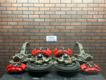 12-21 Grand Cherokee SRT 6 Piston Brembo Brake Swap Kit Set W/Spindles & Rotors