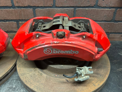 12-21 Grand Cherokee SRT 6 Piston Brembo Brake Swap Kit Set W/Spindles & Rotors