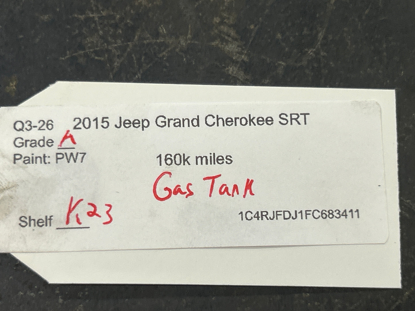 2011-2018 Jeep Grand Cherokee SRT 392 OEM Fuel Gas Tank 25 US Gallons 68214447AA