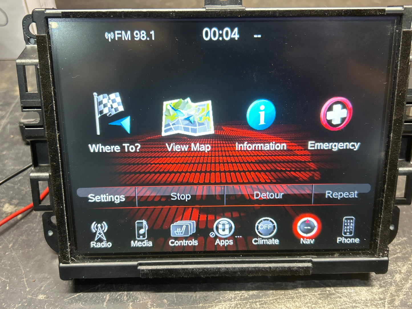 14-17 JEEP GRAND CHEROKEE/RAM NAVIGATION GPS 8.4 VP4 DISPLAY SCREEN UCONNECT OEM