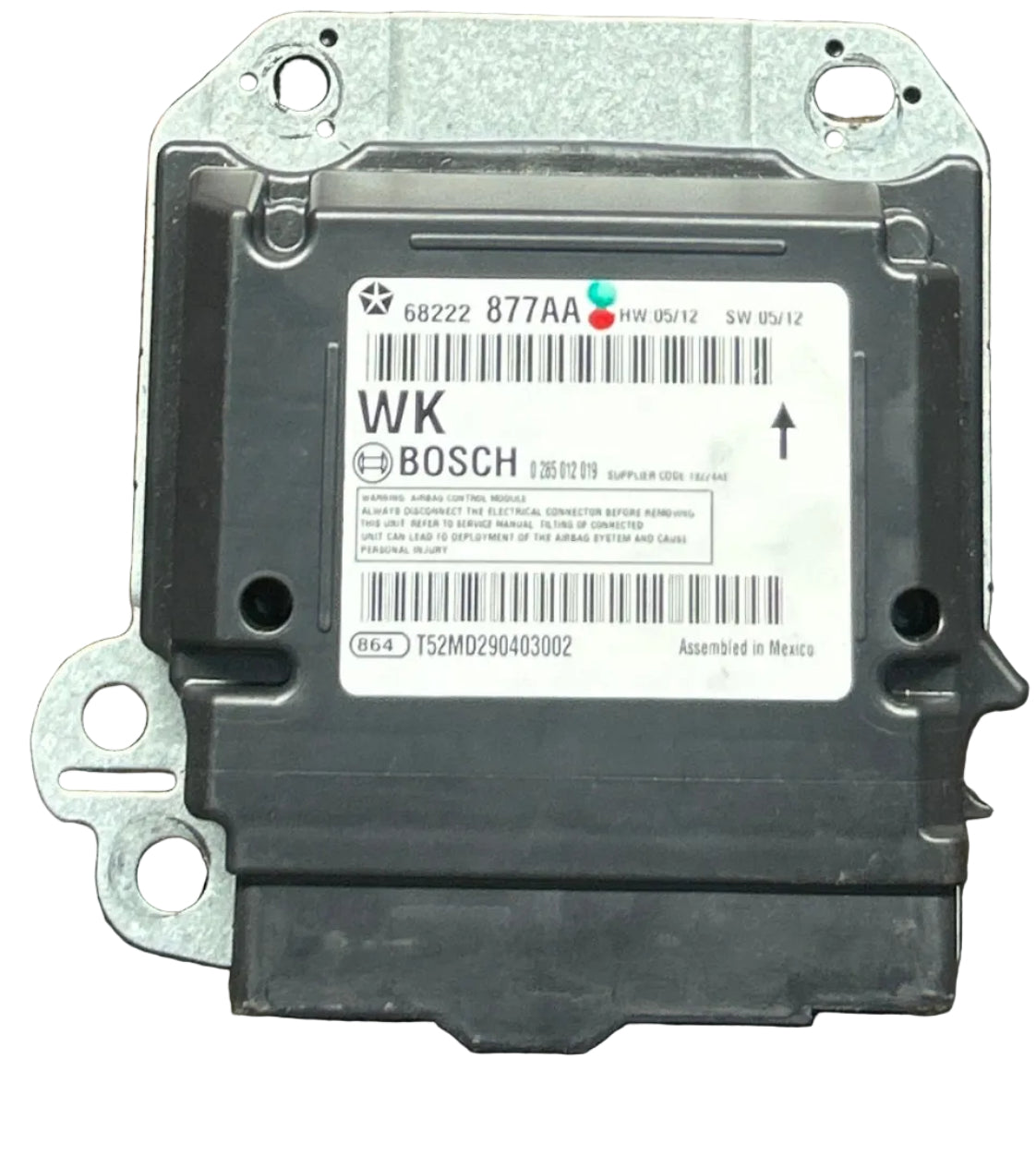 14-15 JEEP GRAND CHEROKEE SRS BAG CONTROL MODULE SRT OEM * NO CRASH 68222877AA