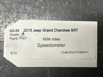 2015 Jeep Grand Cherokee SRT 392 V8 Hemi Speedometer/Instrument Panel cluster