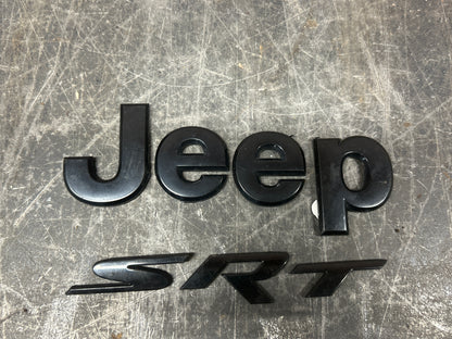 11-22 Grand Cherokee Hood Emblem Badge & Rear Hatch SRT Badge OEM