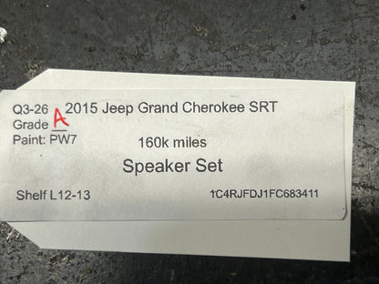 12-21 Jeep Grand Cherokee SRT Sound Audio Speaker Assembly Set of 11 OEM