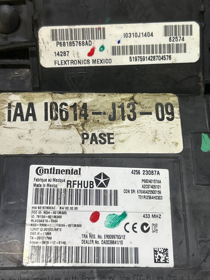2015 Jeep Grand Cherokee SRT BCM ECU PCM Pedal Ignition Hub Receiver Package OEM
