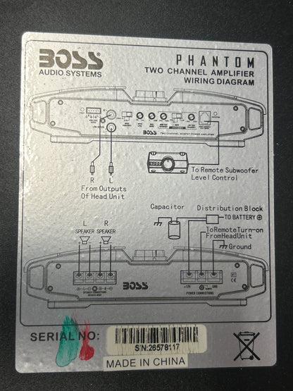 Boss Audio PT3000 3000w 2 Channel Amplifier Automotive Audio System Amp