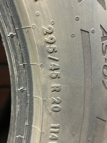 1x Used Tire General Gmax AS-07 UHP 114V All Seasons Performance 295/45/20