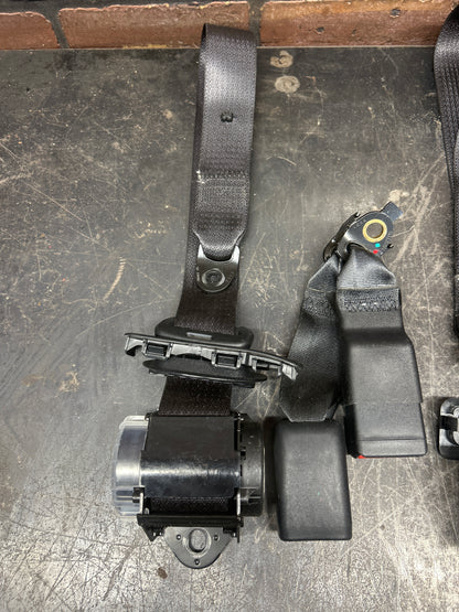 17-23 DODGE CHARGER REAR LEFT RIGHT CENTER SEAT BELT RETRACTOR SET 6KE761X9AA