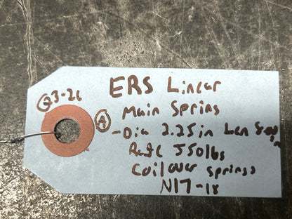 ERS Eibach Linear Main Spring Set Dia 2.25 in 8.00 in Rate 550lbs 0800.225.0550