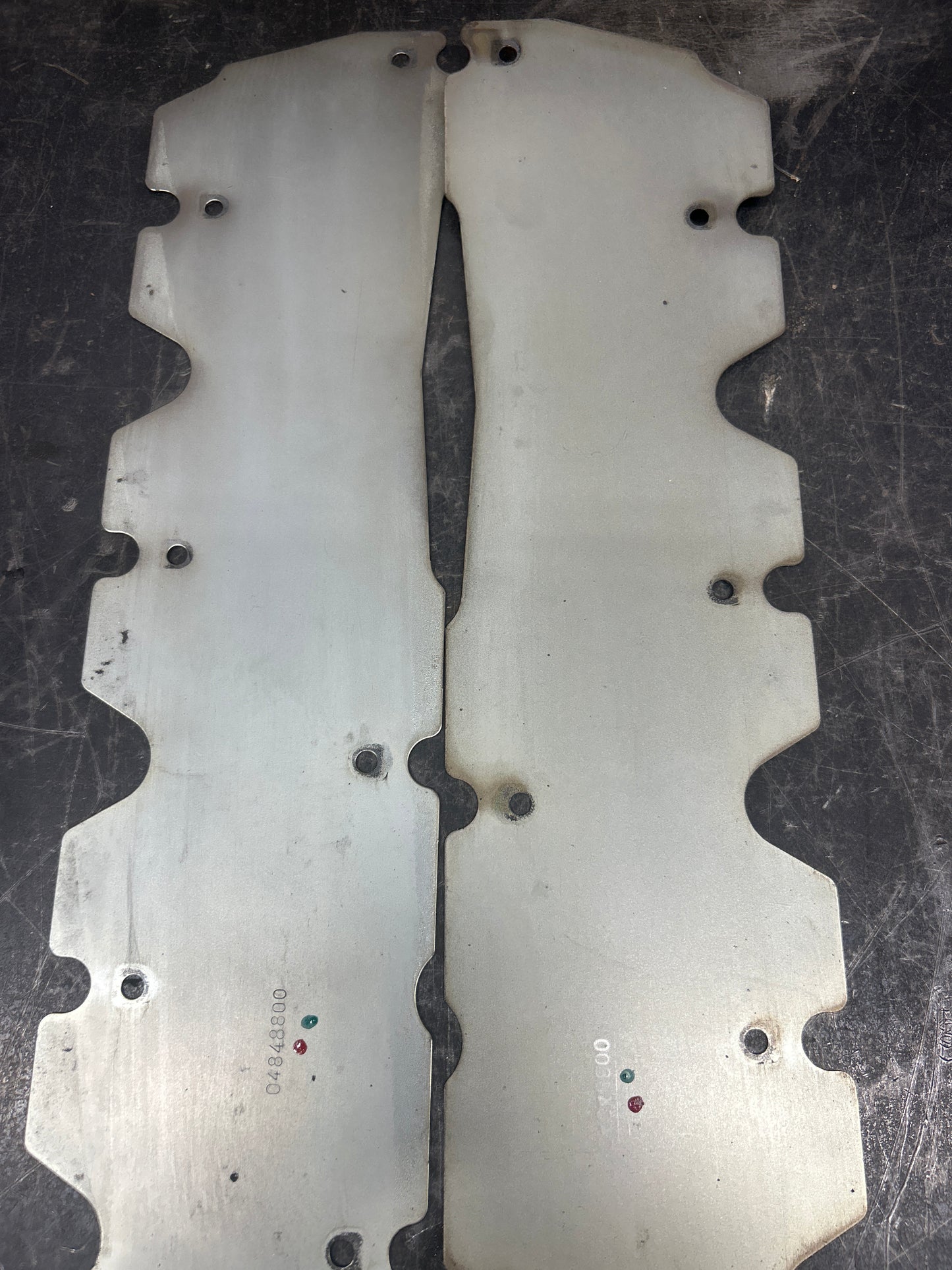 96-02 Dodge Viper Valve Cover Baffle Shield Metal Replacement Upgrade Set of 2