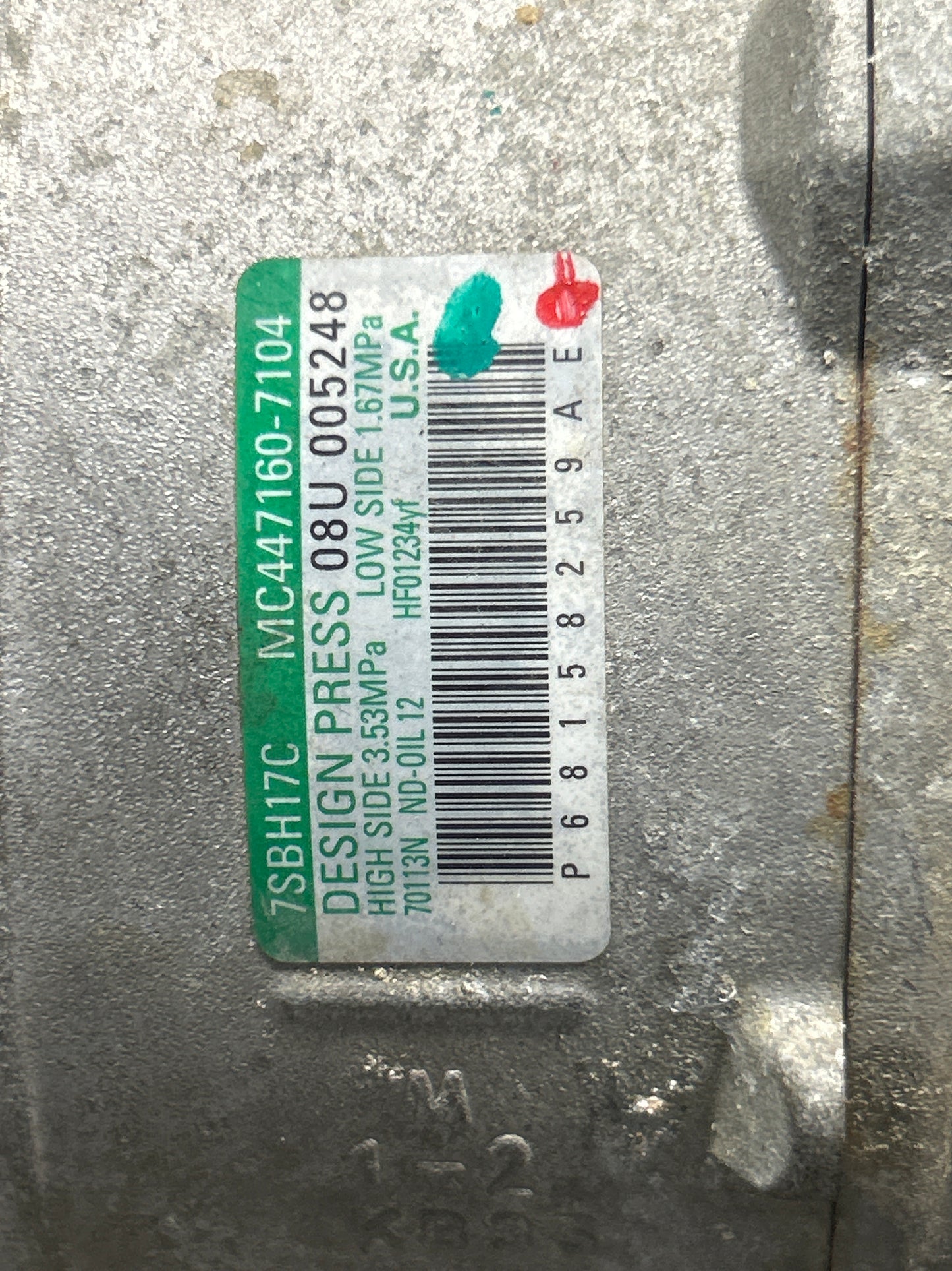 2014-2023 Dodge Charger SP 6.4 A/C Compressor 77k 68158259AG OEM Mopar
