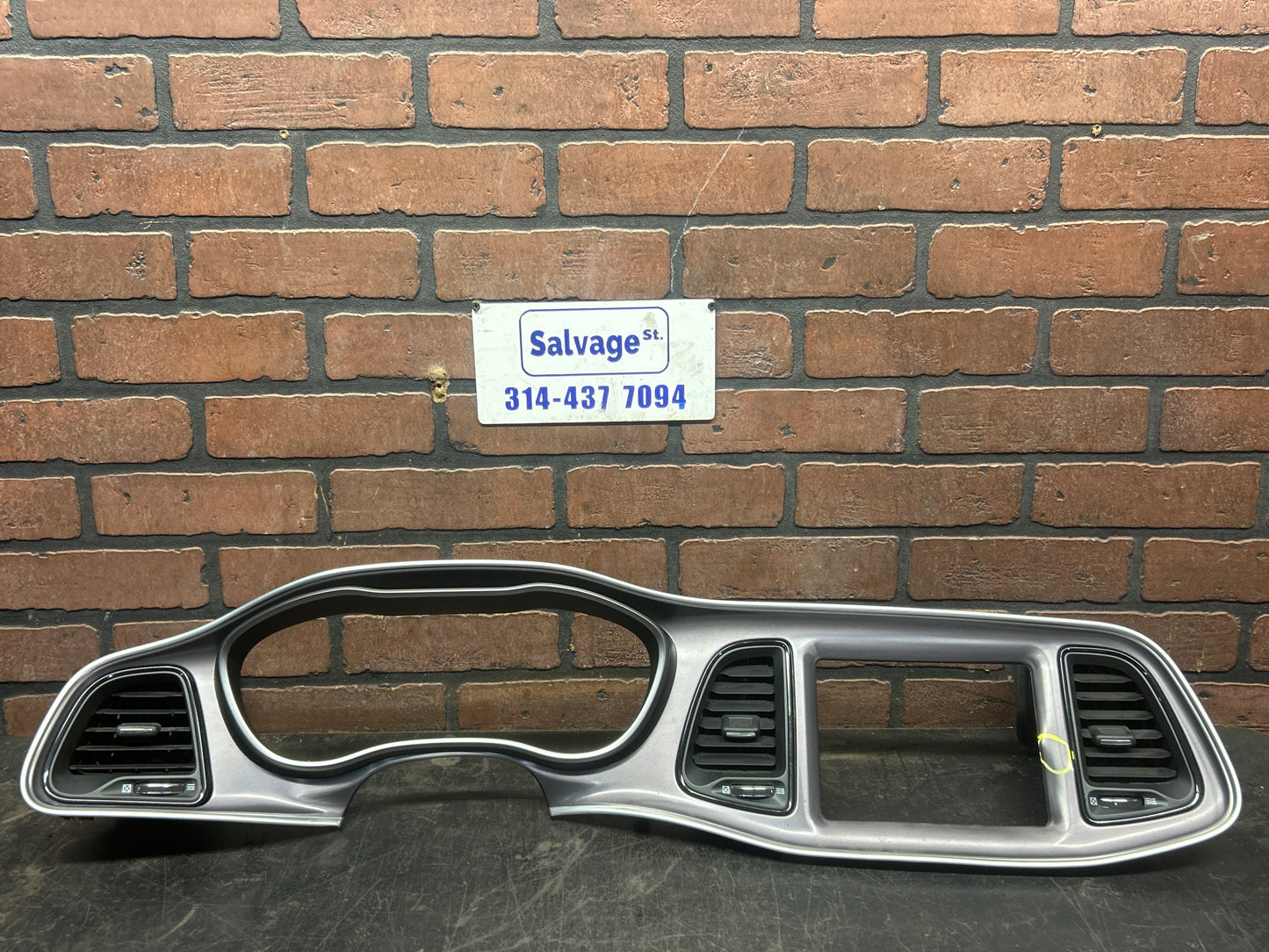 19-22 Dodge Challenger Radio & Gauge Cluster Bezel Trim A0002762X9AA STO80574