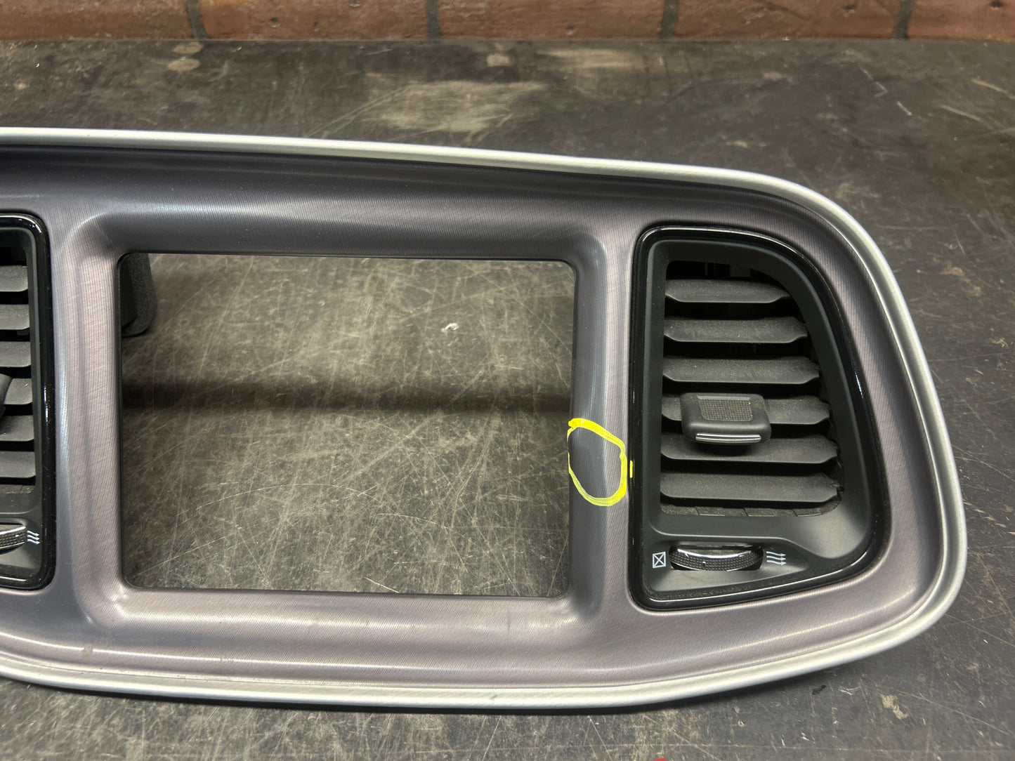 19-22 Dodge Challenger Radio & Gauge Cluster Bezel Trim A0002762X9AA STO80574