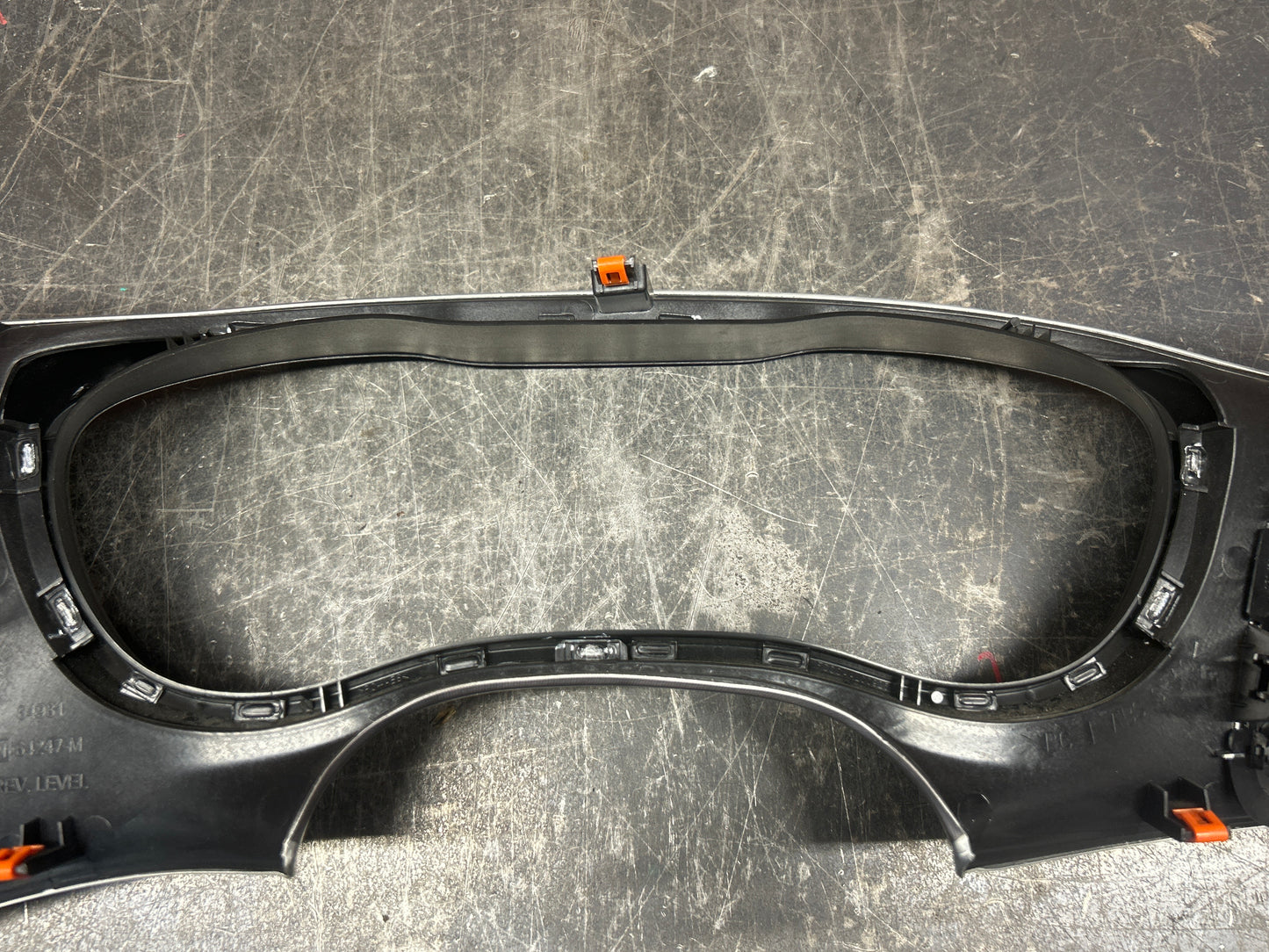 19-22 Dodge Challenger Radio & Gauge Cluster Bezel Trim A0002762X9AA STO80574