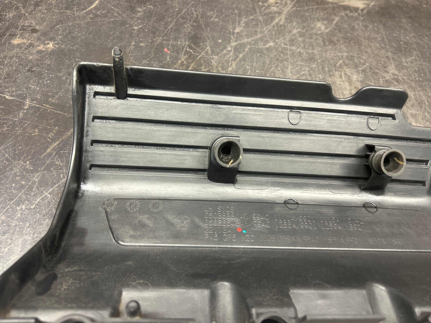 11-23 DODGE CHALLENGER R/T OEM ENGINE SHIELD COVER SET 5038543AE 5038544AE