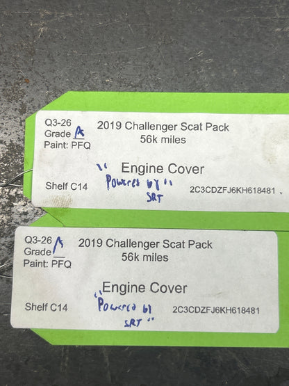 11-23 DODGE CHALLENGER R/T OEM ENGINE SHIELD COVER SET 5038543AE 5038544AE