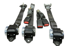 15-23 Challenger OEM LR Left RR Right Center Middle Rear Seat Belt Set Of Three